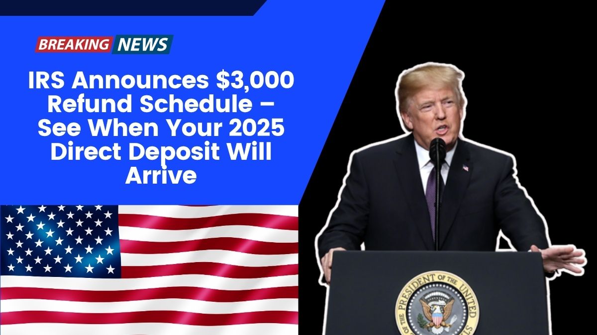 $3000 irs tax refund schedule 2025